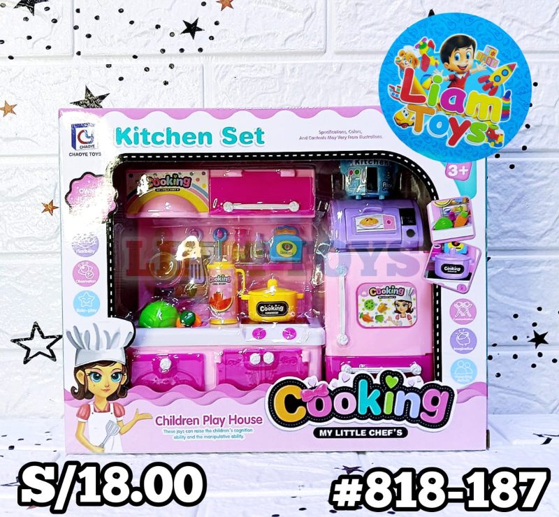 COCINA C/REFRI & UTENCILIOS CAJA
