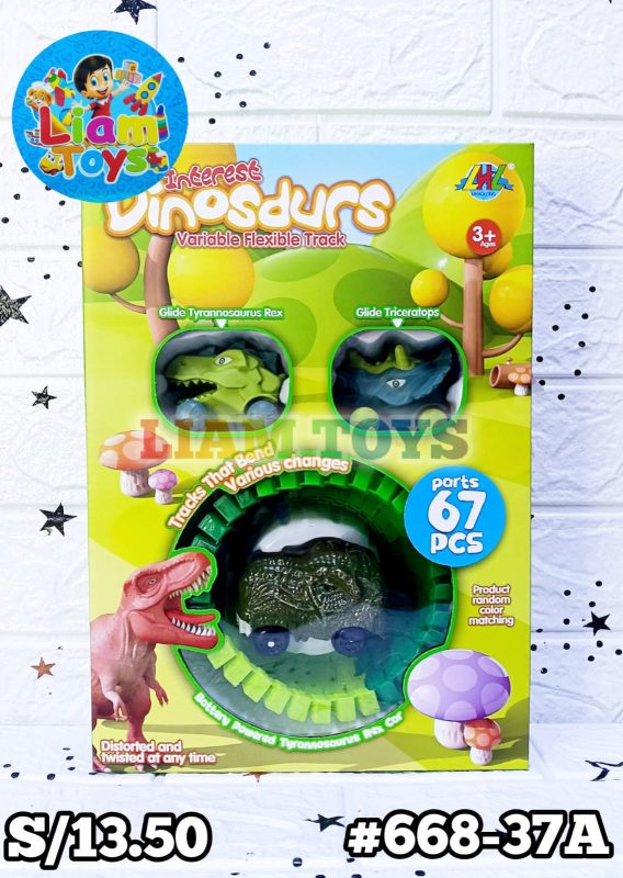 PISTA DINO CAJA 67PCS
