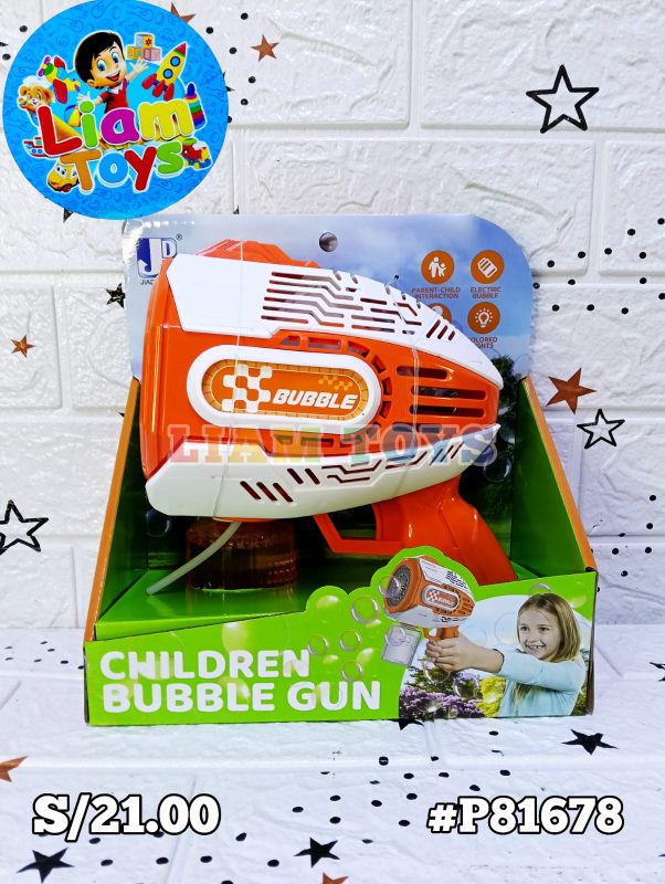 PISTOLA BURBUJA RECARGABLE