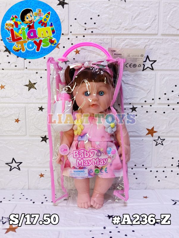 MUÑECA GORDA C/BIBERON BOLSA
