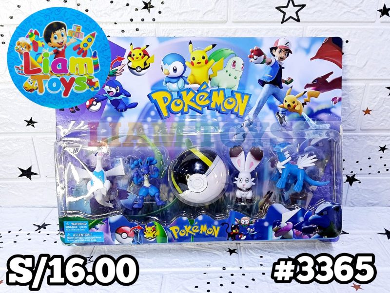 POKEM X4 C/BOLA BLISTER