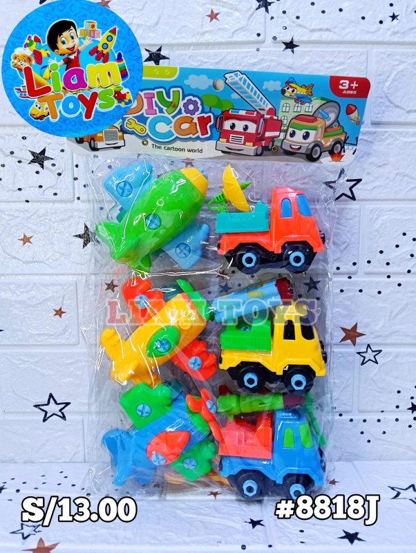 TRUCK CON MOTO/AVION/CARRO  X6 BOLSA