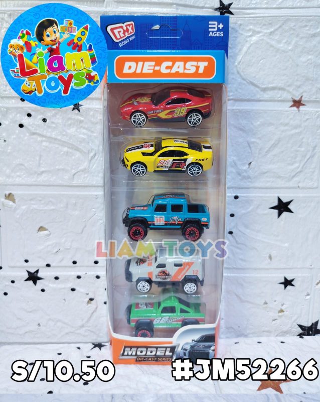 CARRO METAL COLORES X5