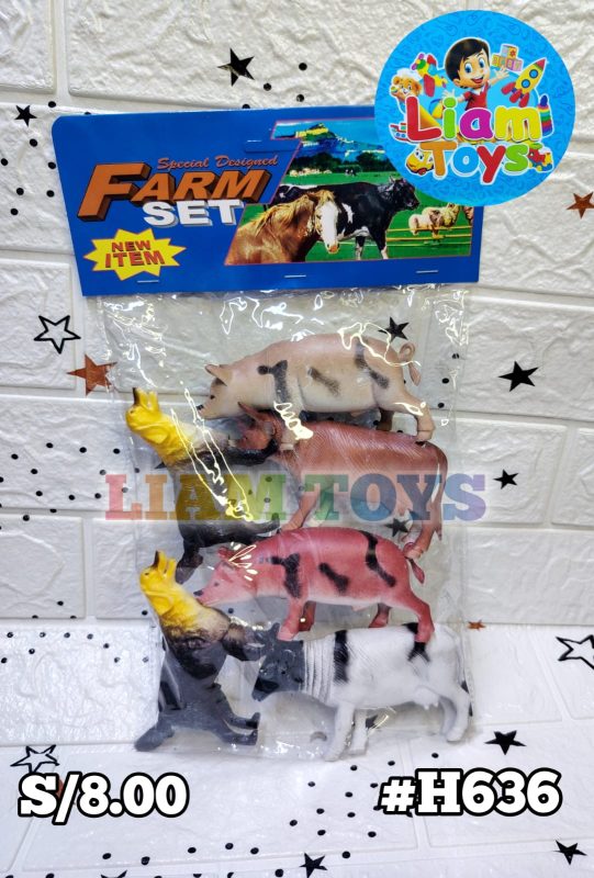 ANIMALES DE LA GRANJA X 6 EN BOLSA