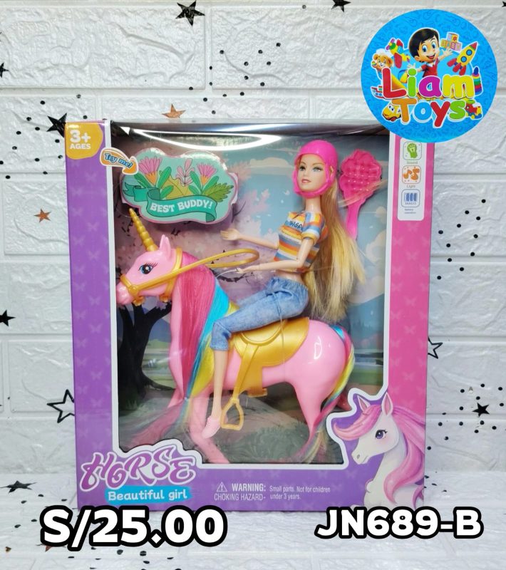 MUÑECA C/CABALLO MEDIANO