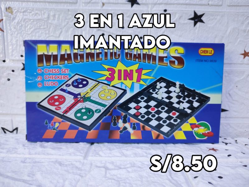 3 EN 1/ IMANTADO AZUL/MARRON
