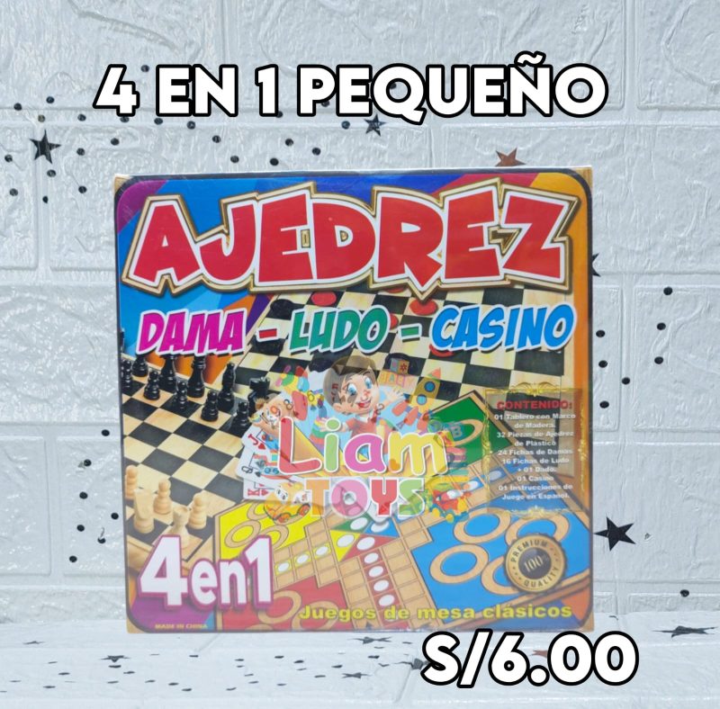 AJEDREZ 4EN1 MINI