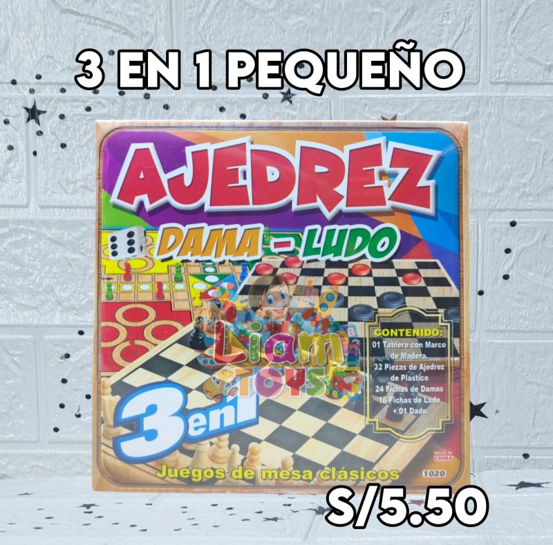 AJEDREZ 3EN1 MINI