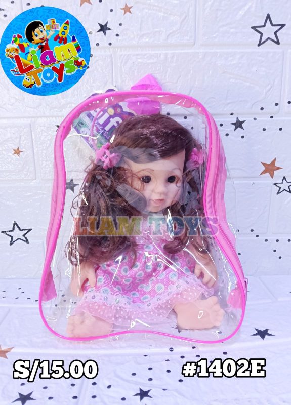 MUÑECA SENTADA BOLSA