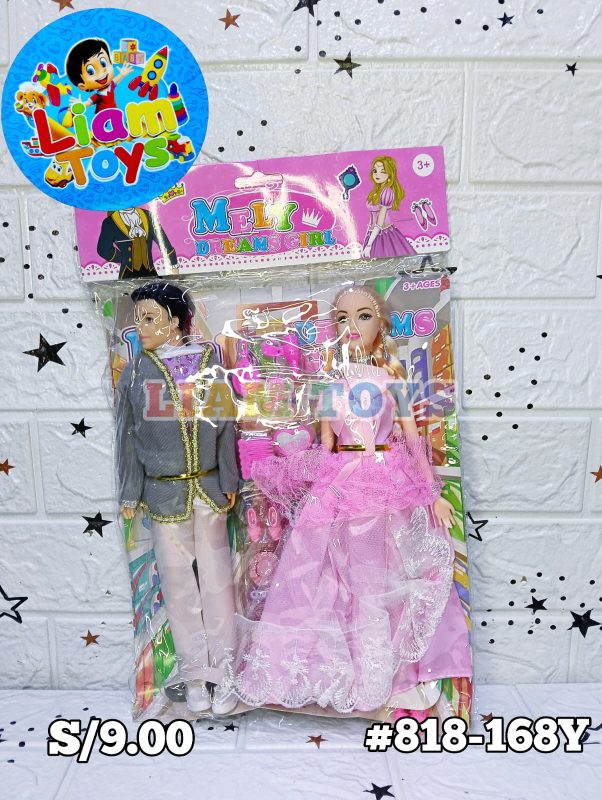 MUÑECA Y KEN BOLSA