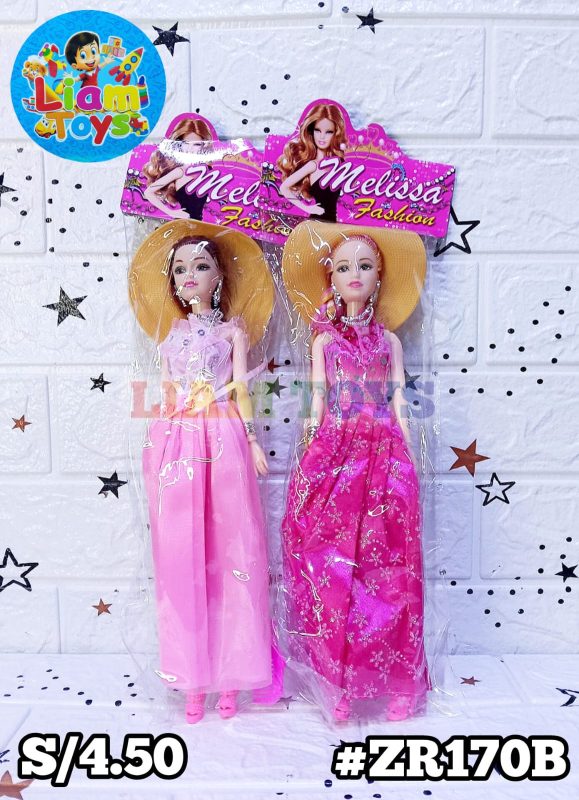 MUÑECA C/SOMBRERO BOLSA