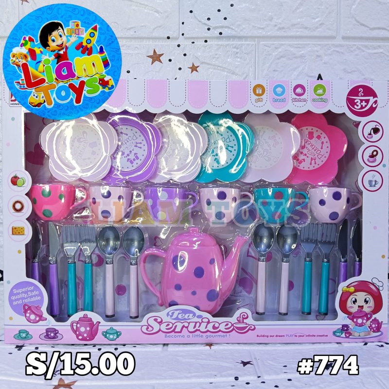 SET DE TE MEDIANO C/PUNTOS CAJA